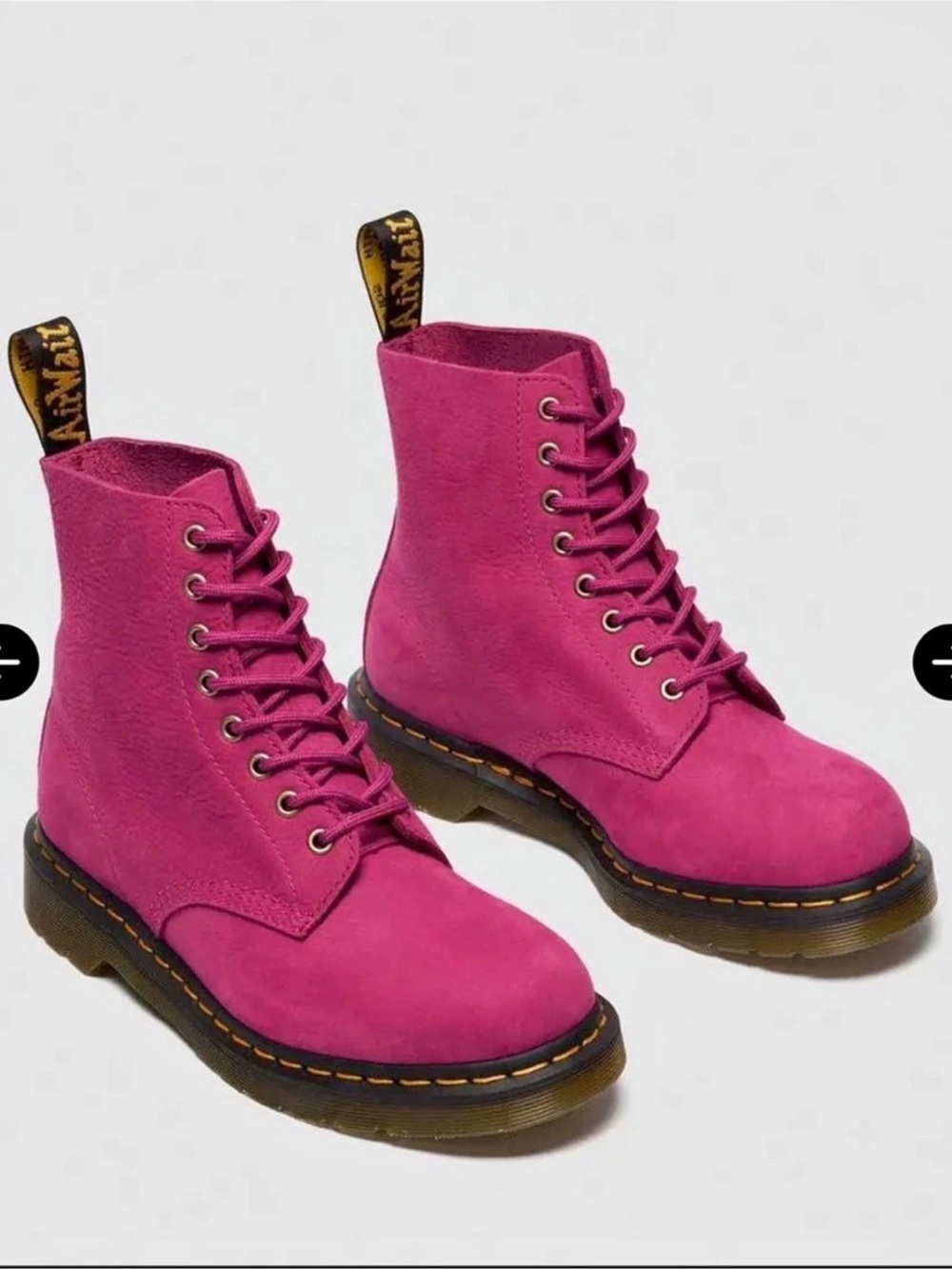 Dr. Martens 1460 Pascal Combat Boots Pink US 12 NWT